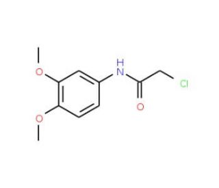 2-Chloro-N-(3,4-dimethoxyphenyl)acetamide (CAS 62593-78-6) - chemical structure image