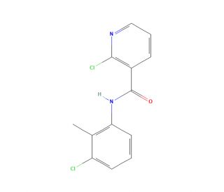 2-Chloro-N-(3-chloro-2-methylphenyl)nicotinamide (CAS 57841-61-9) - chemical structure image