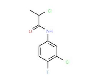 2-Chloro-N-(3-chloro-4-fluorophenyl)propanamide - chemical structure image