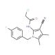2-chloro-N-[3-cyano-1-(4-fluorobenzyl)-4,5-dimethyl-1H-pyrrol-2-yl]acetamide - chemical structure image