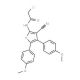 2-Chloro-N-[3-cyano-4,5-bis-(4-methoxy-phenyl)-furan-2-yl]-acetamide - chemical structure image