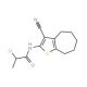 2-chloro-N-(3-cyano-5,6,7,8-tetrahydro-4H-cyclohepta[b]thien-2-yl)propanamide - chemical structure image