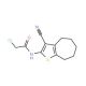 2-Chloro-N-(3-cyano-5,6,7,8-tetrahydro-4H-cyclohepta[b]thiophen-2-yl)-acetamide (CAS 315684-12-9) - chemical structure image