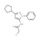 2-chloro-N-(3-cyclopentyl-1-phenyl-1H-pyrazol-5-yl)acetamide - chemical structure image