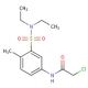 2-Chloro-N-(3-diethylsulfamoyl-4-methyl-phenyl)-acetamide - chemical structure image