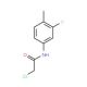 2-Chloro-N-(3-fluoro-4-methyl-phenyl)-acetamide (CAS 100599-62-0) - chemical structure image