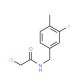 2-chloro-N-(3-fluoro-4-methylbenzyl)acetamide - chemical structure image