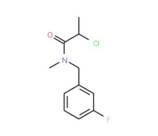 2-chloro-N-(3-fluorobenzyl)-N-methylpropanamide - chemical structure image