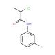 2-chloro-N-(3-fluorophenyl)propanamide - chemical structure image