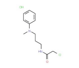 2-chloro-N-{3-[methyl(phenyl)amino]propyl}acetamide hydrochloride - chemical structure image