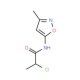 2-chloro-N-(3-methylisoxazol-5-yl)propanamide - chemical structure image