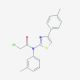 2-chloro-N-(3-methylphenyl)-N-[4-(4-methylphenyl)-1,3-thiazol-2-yl]acetamide - chemical structure image