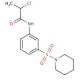 2-chloro-N-[3-(piperidin-1-ylsulfonyl)phenyl]propanamide - chemical structure image