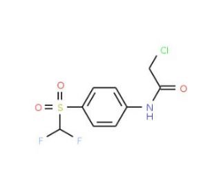2-chloro-N-{4-[(difluoromethyl)sulfonyl]phenyl}acetamide - chemical structure image