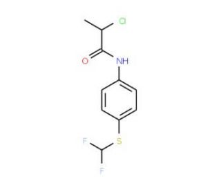 2-chloro-N-{4-[(difluoromethyl)thio]phenyl}propanamide - chemical structure image