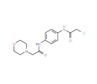 2-chloro-N-{4-[(morpholin-4-ylacetyl)amino]phenyl}acetamide - chemical structure image