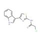 2-chloro-N-[4-(1H-indol-3-yl)-1,3-thiazol-2-yl]acetamide (CAS 19750-29-9) - chemical structure image