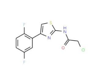 2-Chloro-N-[4-(2,5-difluoro-phenyl)-thiazol-2-yl]-acetamide - chemical structure image