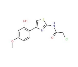 2-chloro-N-[4-(2-hydroxy-4-methoxyphenyl)-1,3-thiazol-2-yl]acetamide - chemical structure image