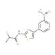 2-Chloro-N-[4-(3-nitro-phenyl)-thiazol-2-yl]-propionamide - chemical structure image