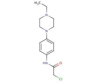 2-chloro-N-[4-(4-ethylpiperazin-1-yl)phenyl]acetamide - chemical structure image