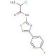 2-Chloro-N-[4-(4-fluoro-phenyl)-thiazol-2-yl]-propionamide - chemical structure image