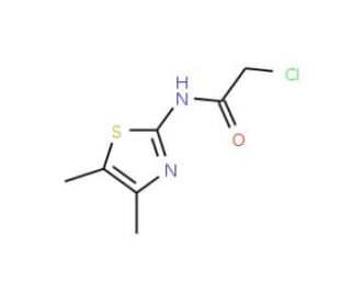 2-Chloro-N-(4,5-dimethyl-thiazol-2-yl)-acetamide (CAS 50772-54-8) - chemical structure image