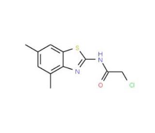 2-Chloro-N-(4,6-dimethyl-benzothiazol-2-yl)-acetamide (CAS 568551-21-3) - chemical structure image