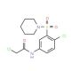 2-chloro-N-[4-chloro-3-(piperidin-1-ylsulfonyl)phenyl]acetamide (CAS 923756-39-2) - chemical structure image