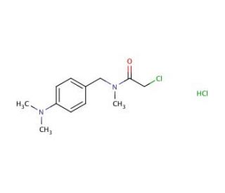 2-chloro-N-[4-(dimethylamino)benzyl]-N-methylacetamide hydrochloride - chemical structure image