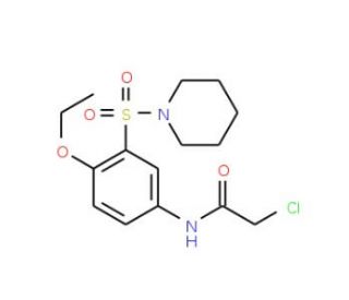 2-chloro-N-[4-ethoxy-3-(piperidin-1-ylsulfonyl)phenyl]acetamide (CAS 879319-13-8) - chemical structure image
