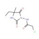 2-chloro-N-(4-ethyl-4-methyl-2,5-dioxoimidazolidin-1-yl)acetamide - chemical structure image