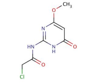 2-chloro-N-(4-methoxy-6-oxo-1,6-dihydropyrimidin-2-yl)acetamide - chemical structure image