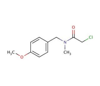 2-chloro-N-(4-methoxybenzyl)-N-methylacetamide - chemical structure image