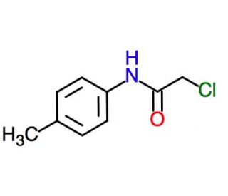 2-chloro-N-(4-methylphenyl)acetamide (CAS 16634-82-5) - chemical structure image