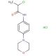 2-chloro-N-(4-morpholin-4-ylphenyl)propanamide hydrochloride - chemical structure image