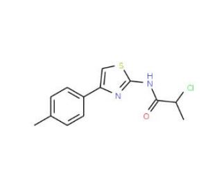 2-Chloro-N-(4-p-tolyl-thiazol-2-yl)-propionamide (CAS 726154-21-8) - chemical structure image
