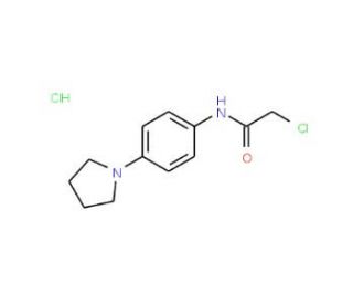 2-chloro-N-(4-pyrrolidin-1-ylphenyl)acetamide hydrochloride - chemical structure image