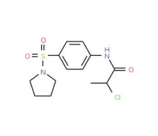 2-Chloro-N-[4-(pyrrolidine-1-sulfonyl)-phenyl]-propionamide - chemical structure image