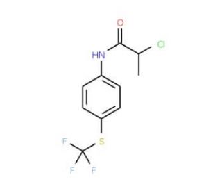 2-Chloro-N-(4-trifluoromethylsulfanyl-phenyl)-propionamide - chemical structure image