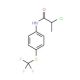 2-Chloro-N-(4-trifluoromethylsulfanyl-phenyl)-propionamide - chemical structure image