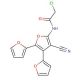 2-Chloro-N-(4′-cyano-[2,2′;3′,2′′]terfuran-5′-yl)-acetamide - chemical structure image