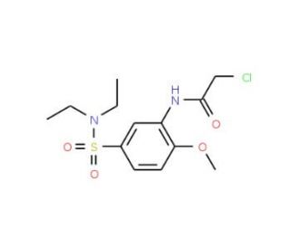 2-chloro-N-{5-[(diethylamino)sulfonyl]-2-methoxyphenyl}acetamide (CAS 853725-36-7) - chemical structure image