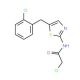 2-chloro-N-[5-(2-chlorobenzyl)-1,3-thiazol-2-yl]acetamide - chemical structure image
