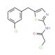 2-chloro-N-[5-(3-chlorobenzyl)-1,3-thiazol-2-yl]acetamide - chemical structure image