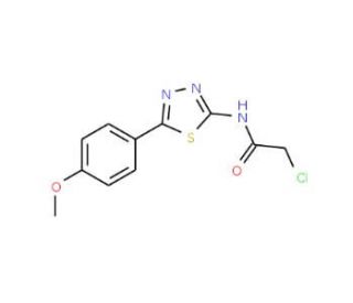 2-Chloro-N-[5-(4-methoxyphenyl)-1,3,4-thiadiazol-2-yl]acetamide - chemical structure image