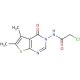 2-chloro-N-(5,6-dimethyl-4-oxothieno[2,3-d]pyrimidin-3(4H)-yl)acetamide - chemical structure image