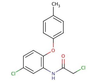 2-chloro-N-[5-chloro-2-(4-methylphenoxy)phenyl]acetamide - chemical structure image