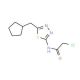 2-Chloro-N-[5-(cyclopentylmethyl)-1,3,4-thiadiazol-2-yl]acetamide - chemical structure image
