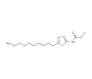 2-Chloro-N-(5-decyl-[1,3,4]thiadiazol-2-yl)-acetamide - chemical structure image